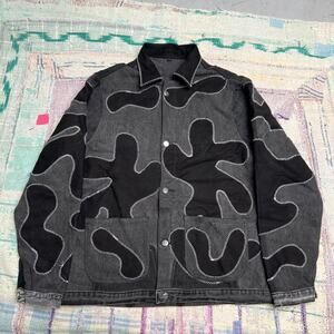 Custom Upcycled Patchwork Denim Jacket /One of one jacket S
